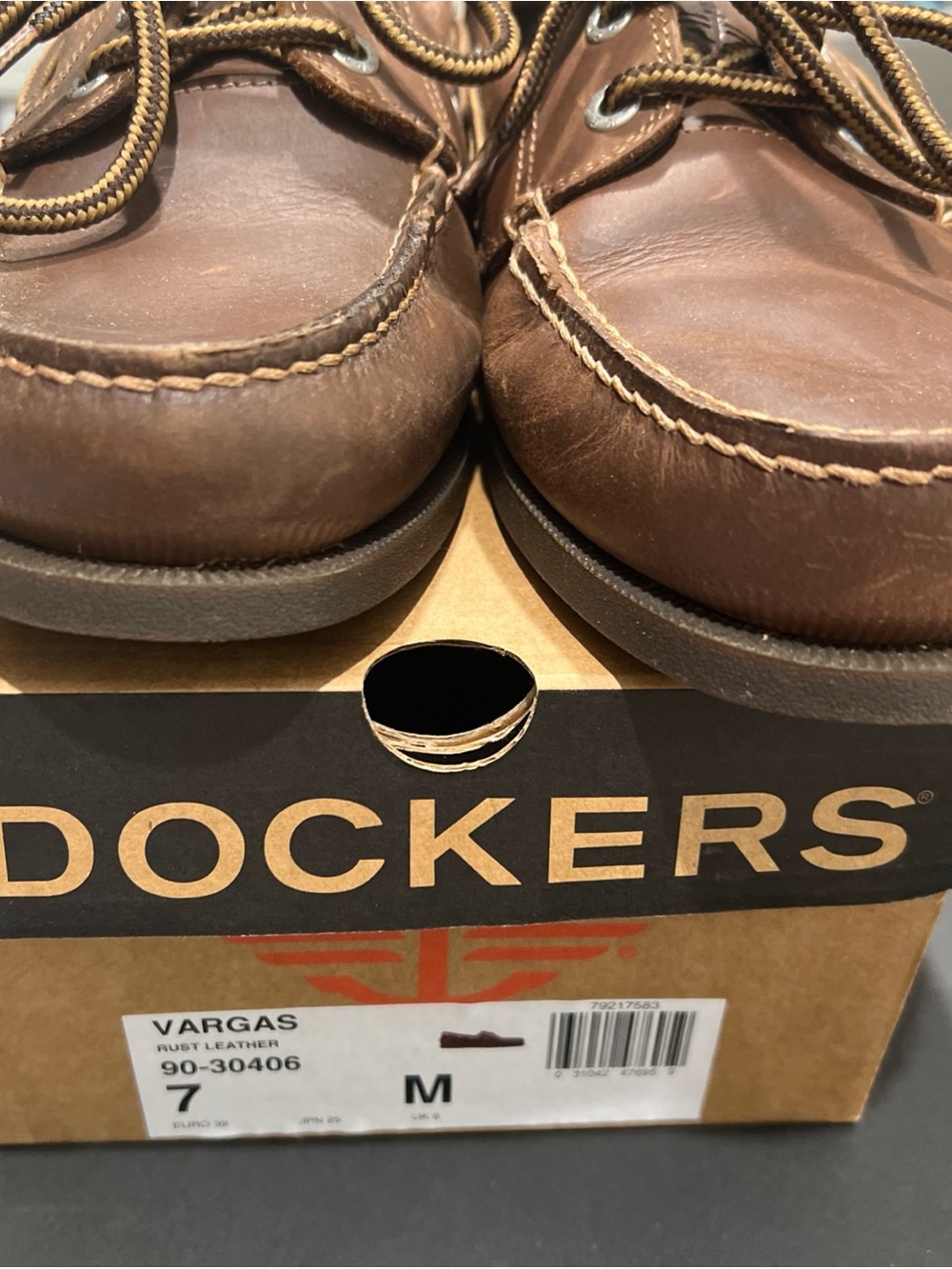 Dockers Brown Leather Boat Shoes - Vargas Style 7M